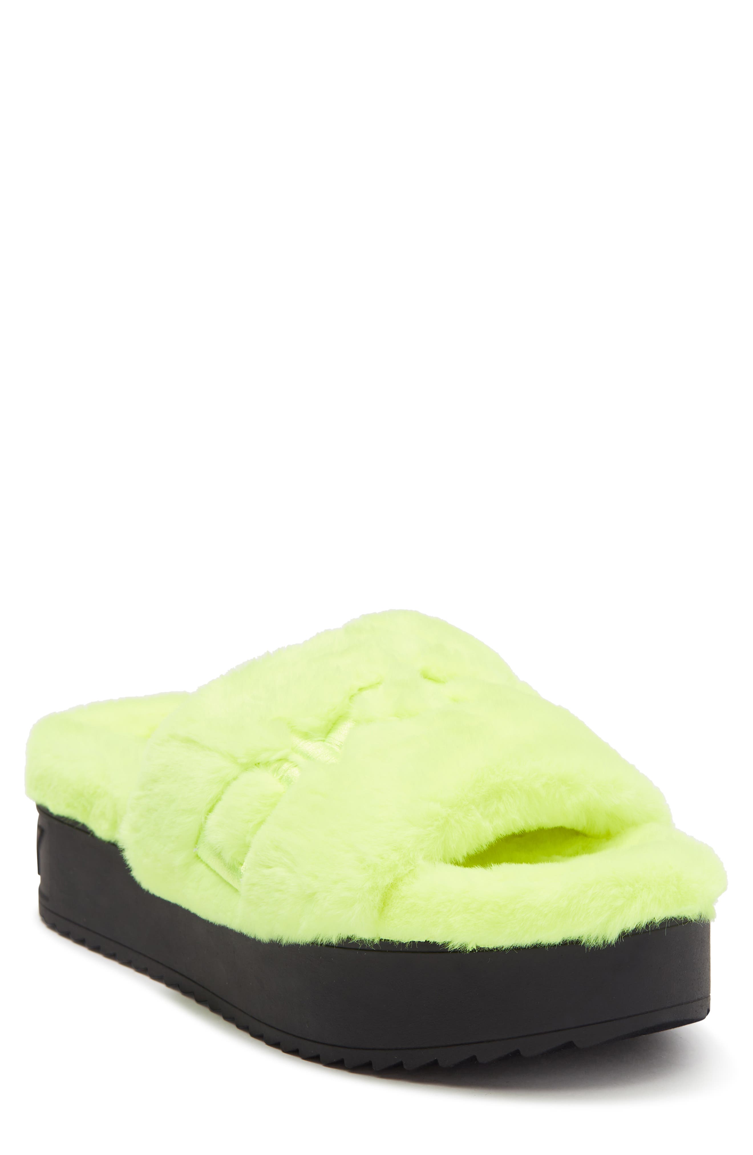 DKNY Palz Faux Fur Slipper Slide Sandal (Women) | Nordstromrack