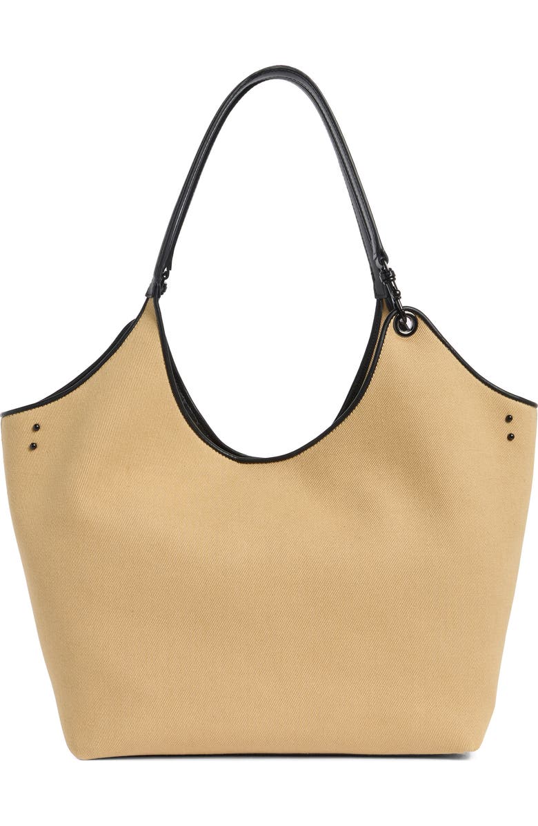 Rebecca Minkoff The Perfect Tote Bag, Main, color, Seasame/ Black
