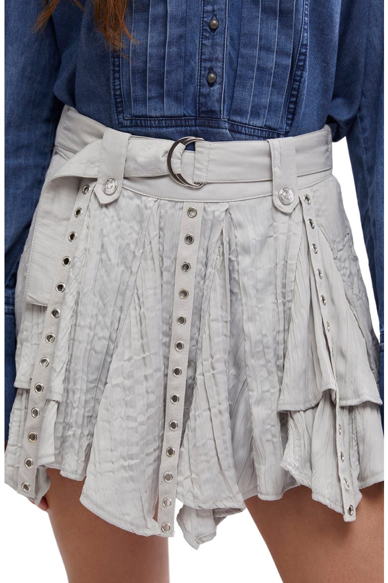 Rue Grommet Miniskirt, Alternate, color, PUMICE STONE