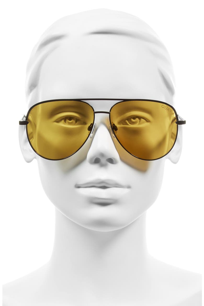 Australia Sahara 60mm Aviator Sunglasses, Alternate, color, BLACK/ OLIVE