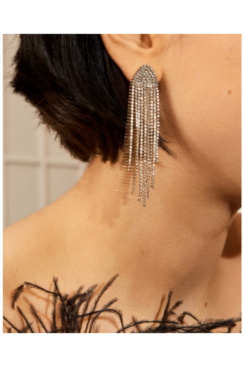 Daniella Fringe Earrings, Alternate, color, GOLD