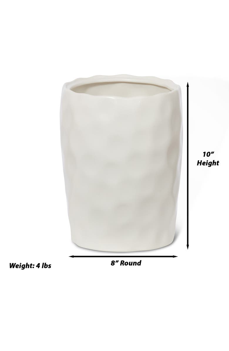 ROSELLI TRADING COMPANY Porcelain Wastebasket, Alternate, color,