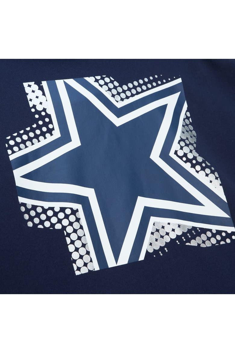 Women's Mitchell & Ness Navy Dallas Cowboys Gridiron Classics Big Face 7.0 Pullover Hoodie, Alternate, color, Navy