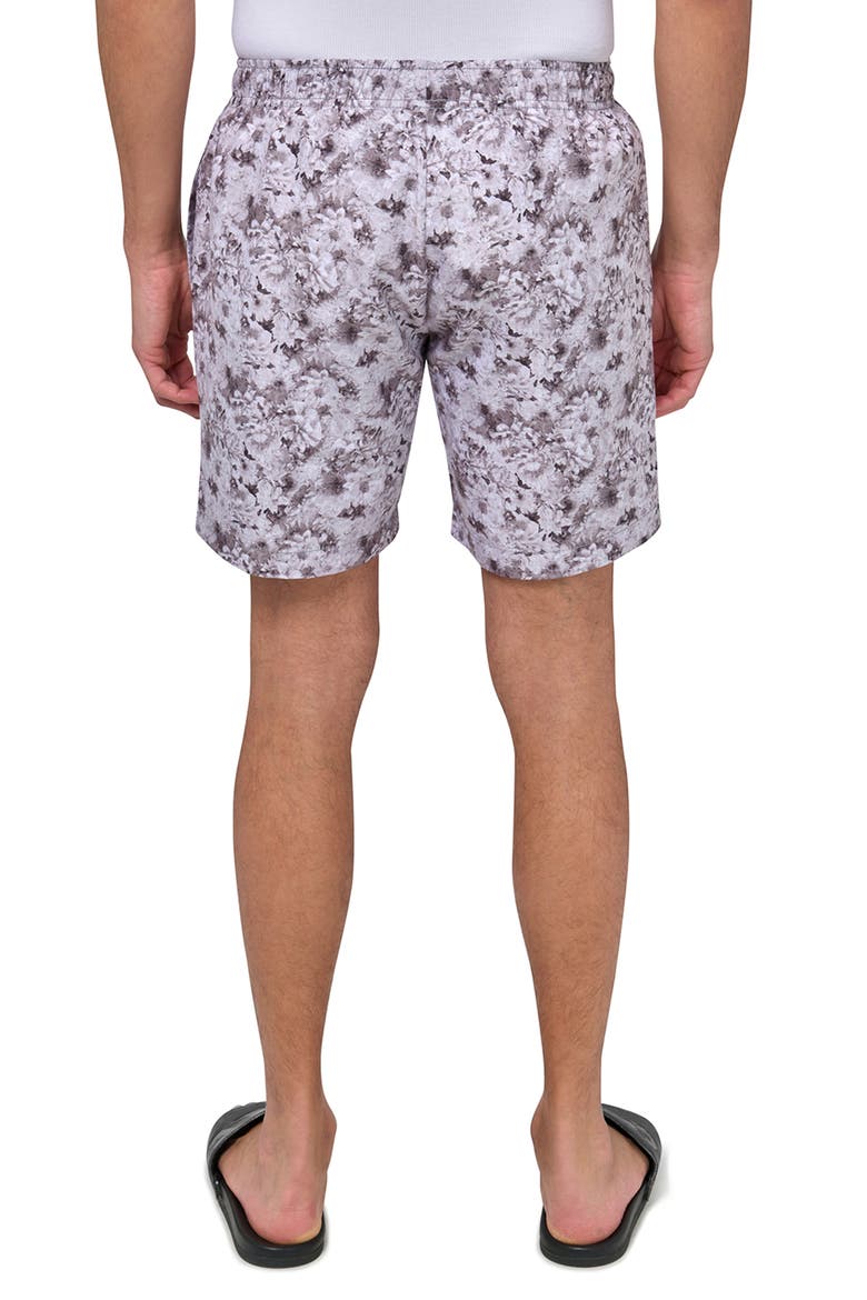 Slim Fit Floral Swim Trunks, Alternate, color, MULTI