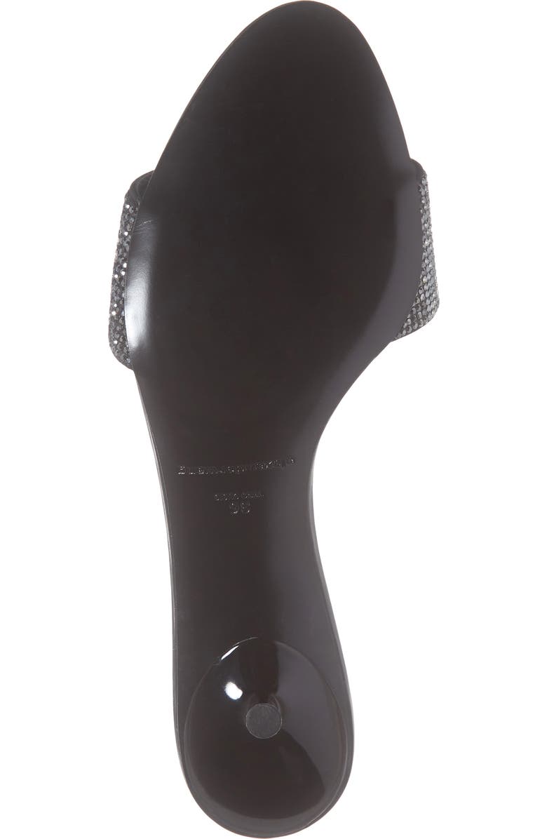 Alexander Wang Jo Crystal Logo Slide Sandals, Alternate, color,