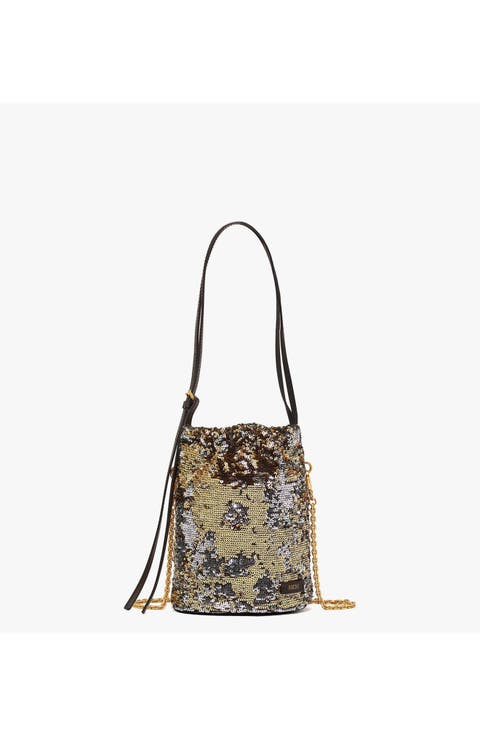 Himmel Sequin Drawstring Bag
