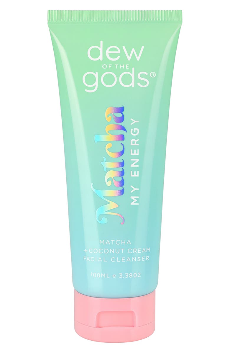 DEW OF THE GODS Matcha + Coconut Cream Facial Cleanser, Main, color, 