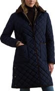 Lauren Ralph Lauren Diamond Quilted Hooded Coat