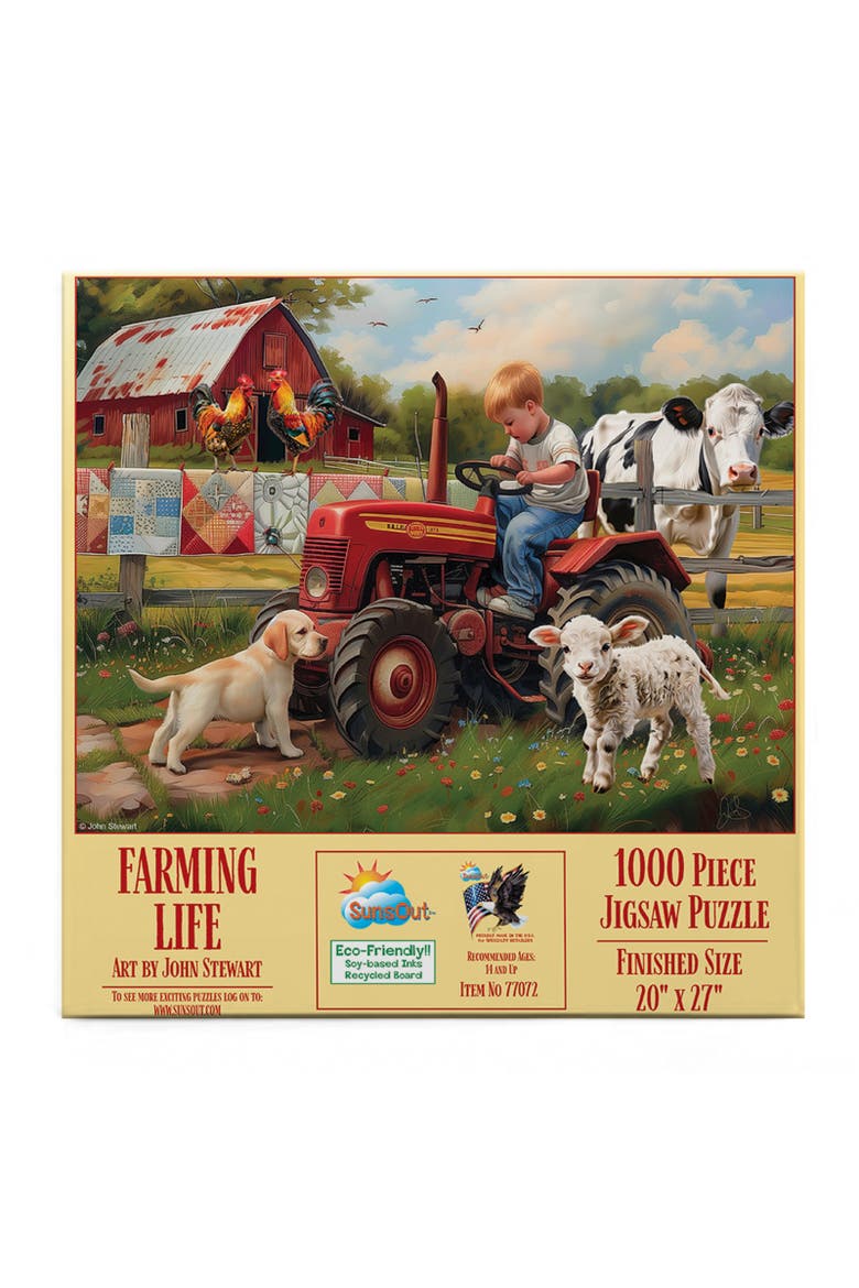 Farming Life 1000 piece Jigsaw Puzzle for Adults, Alternate, color, Multicolor
