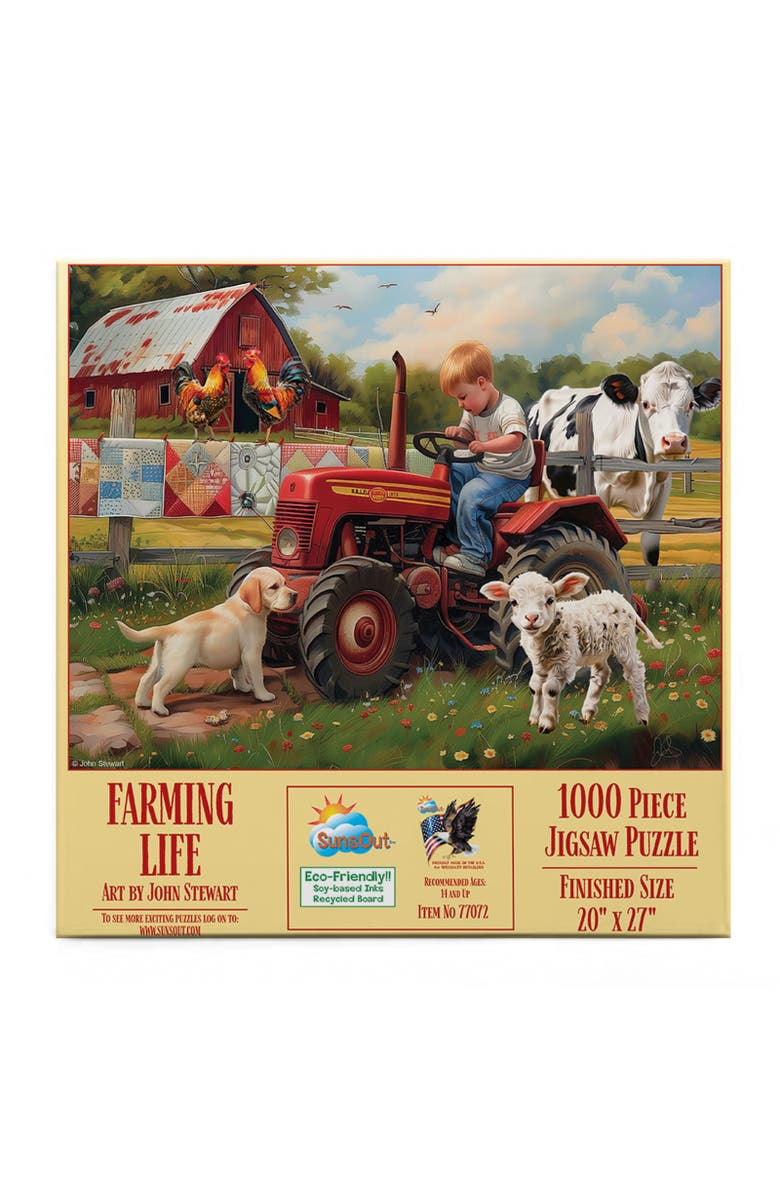Sunsout Farming Life 1000 piece Jigsaw Puzzle for Adults, Alternate, color, Multicolor