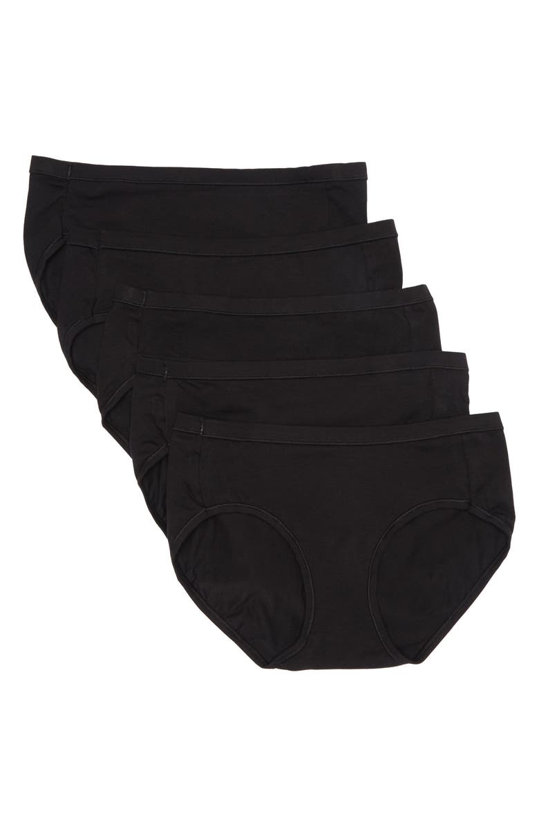 Hanes 5-Pack Comfort Soft Stretch Hipster Underwears, Main, color,