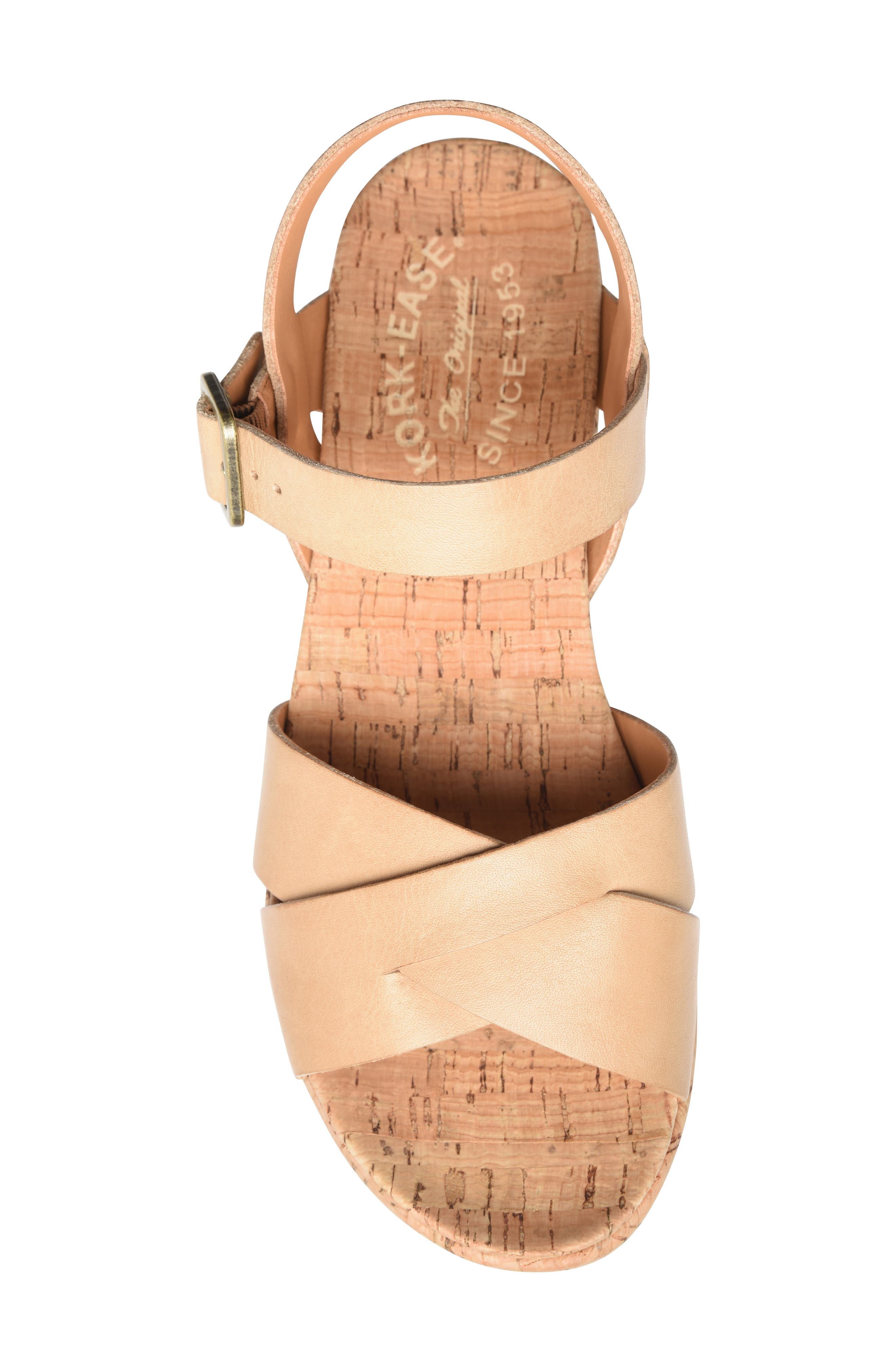Kork-Ease<sup>®</sup> Myrna 2.0 Wedge Sandal, Alternate, color, Natural Leather