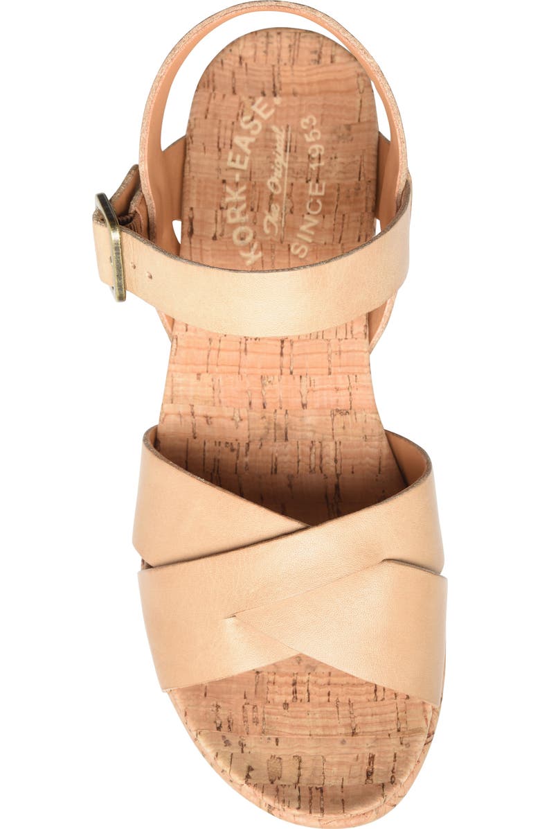 Kork-Ease<sup>®</sup> Myrna 2.0 Wedge Sandal, Alternate, color, Natural Leather