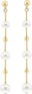 EFFY Gold over 925 Sterling Silver ,Fresh Water Pearl Earrings