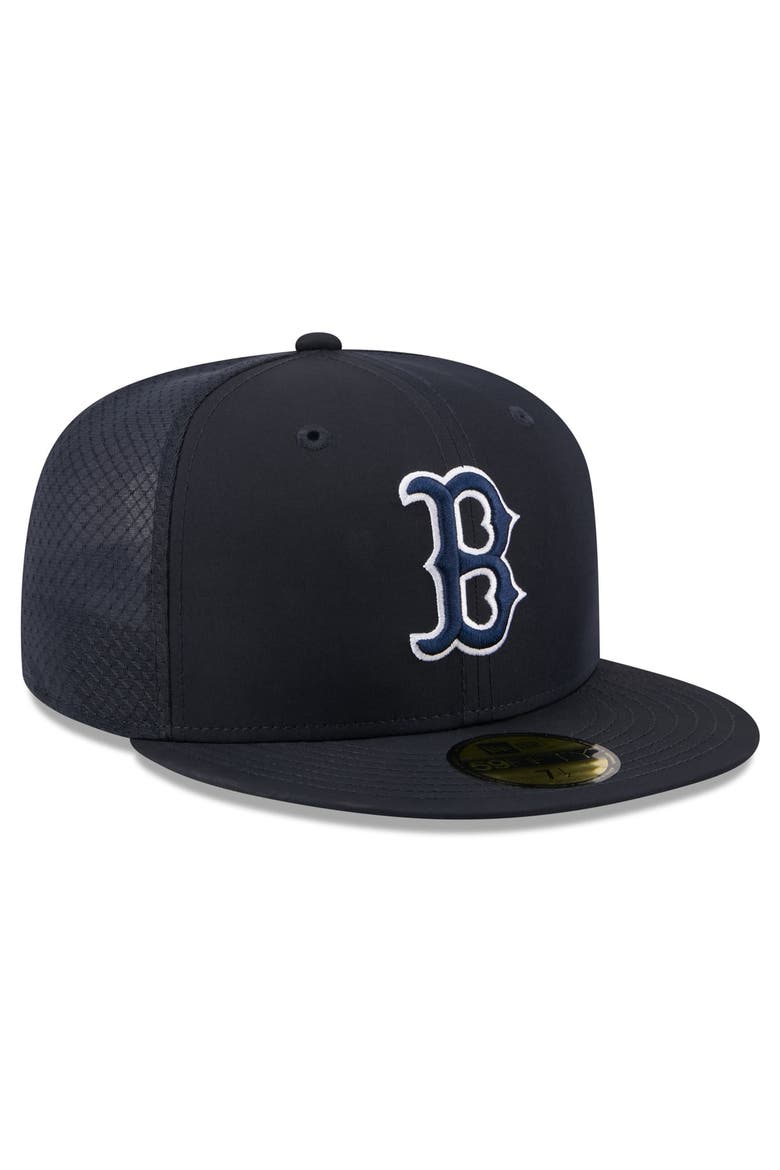 Youth New Era Navy Boston Red Sox Batting Practice 59FIFTY Fitted Hat, Alternate, color, Navy