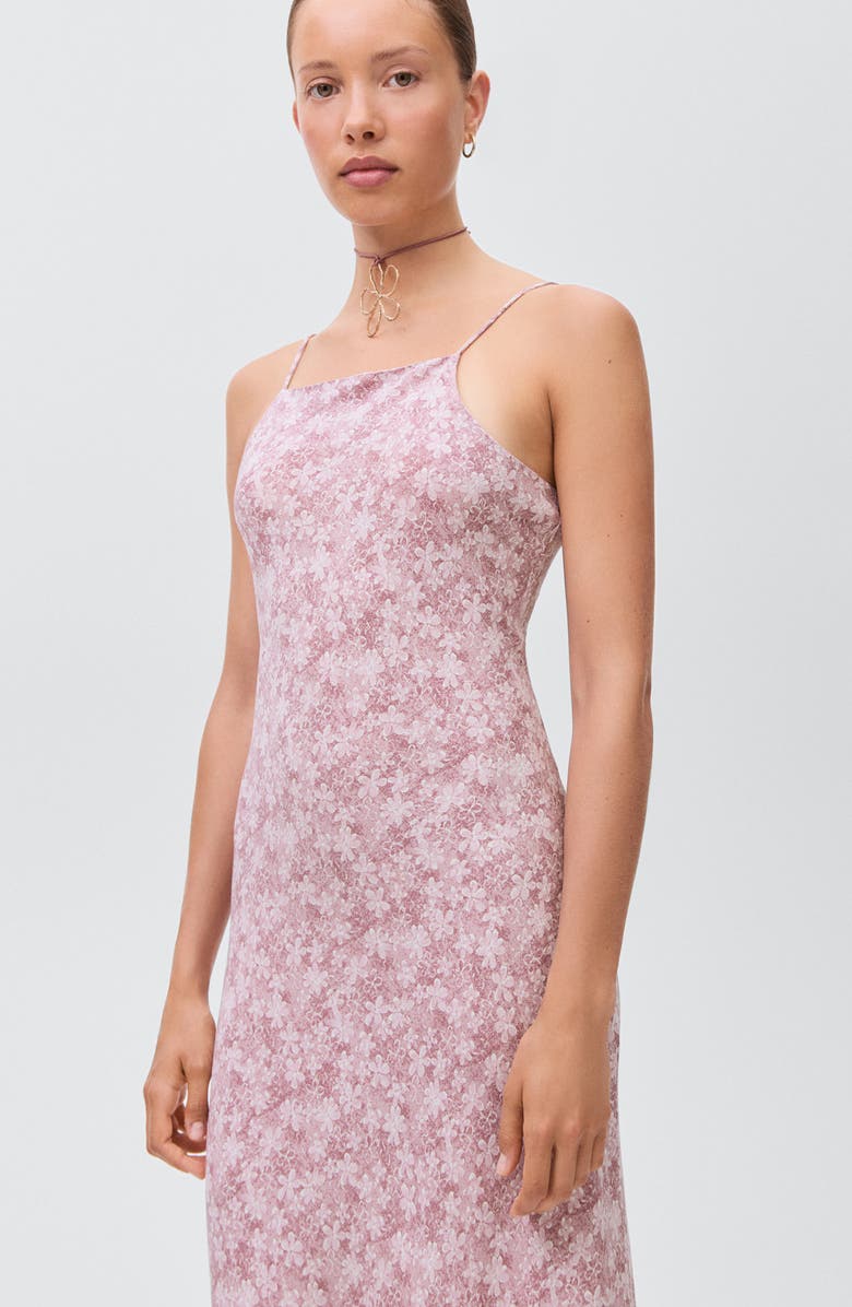 MANGO TEEN Floral Maxi Dress, Alternate, color, Pink