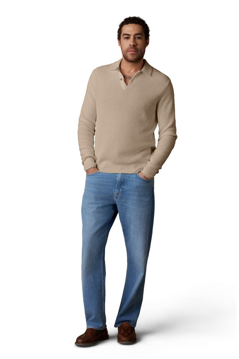 Sunwashed Organic Cotton Polo Sweater, Alternate, color, NATURAL
