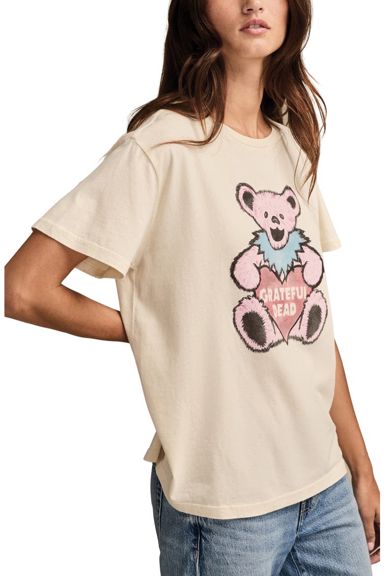 Grateful Dead Valentine Bear Cotton Graphic T-Shirt, Alternate, color, EGGNOG
