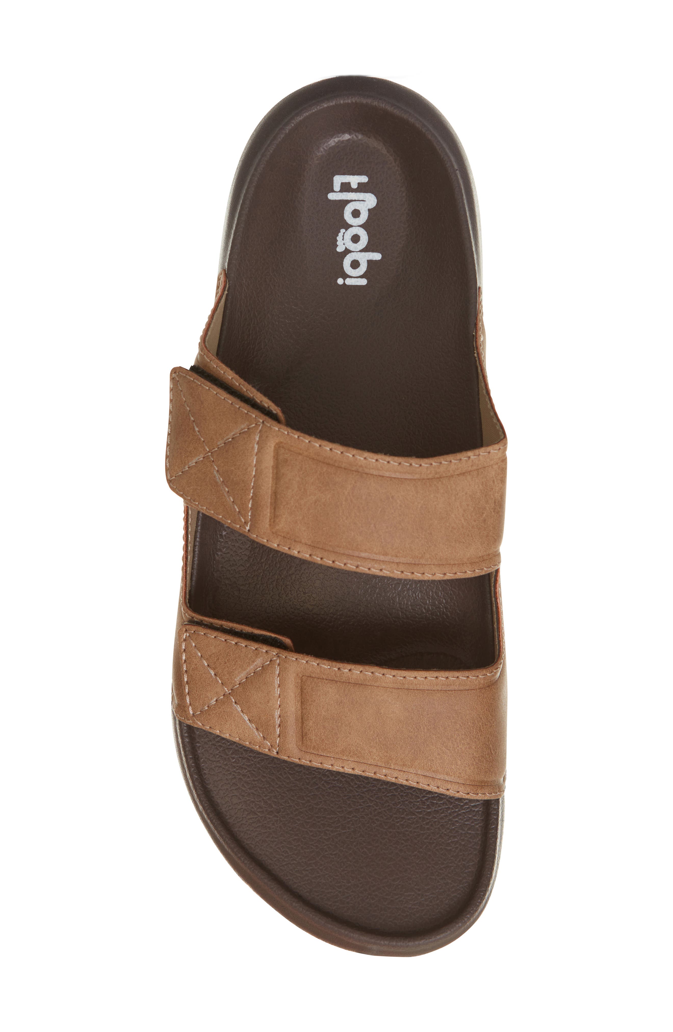 FLOOPI Noah Adjustable Slide Sandal, Alternate, color, Brown