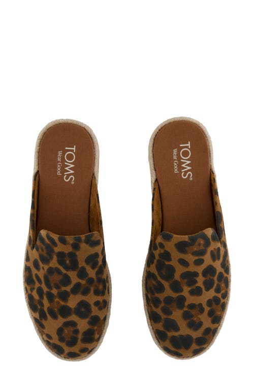 Toms Santiago Espadrille Mule In Animal Print