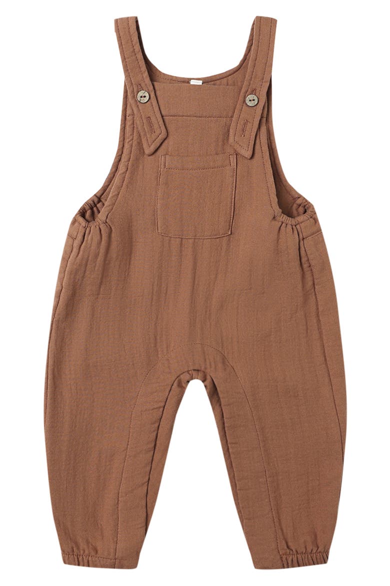 Organic Cotton Jersey Overalls, Main, color, CEDAR