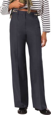 maje Suit trousers with chain detail