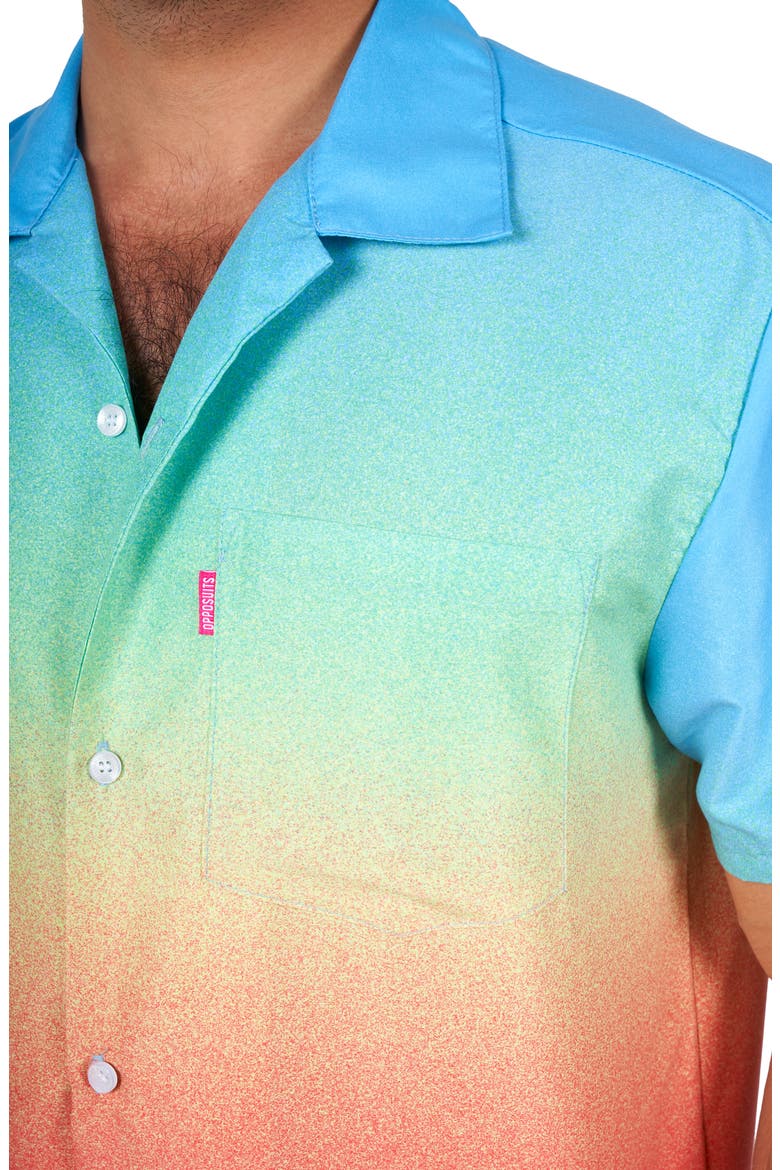 Funky Fade Summer Shirt & Shorts Set, Alternate, color, PINK