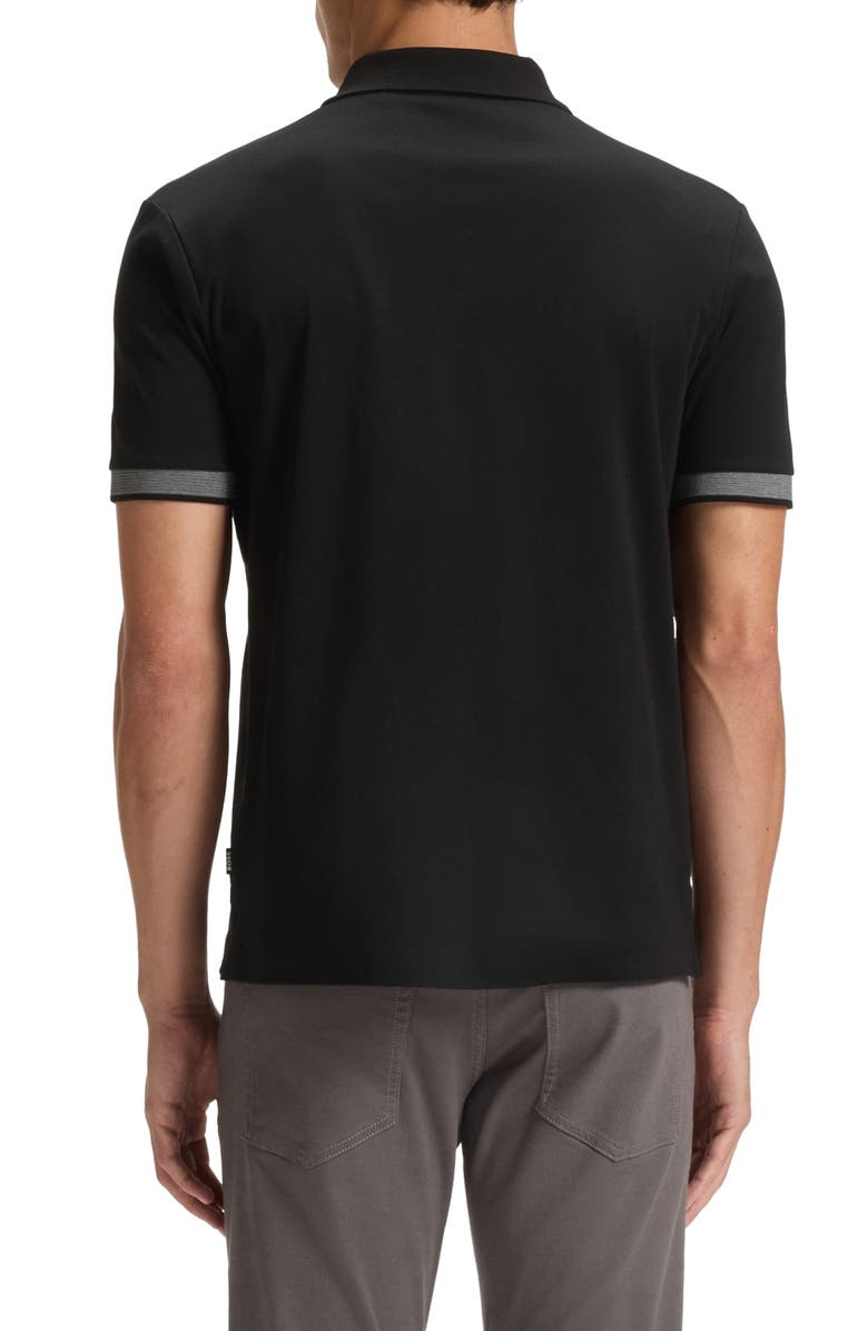 BOSS H-Phillipson Wool Polo, Alternate, color, Black/ Grey