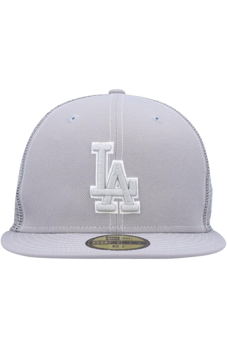 New Era Men's New Era  Gray Los Angeles Dodgers 2023 On-Field Batting Practice 59FIFTY Fitted Hat, Alternate, color, 