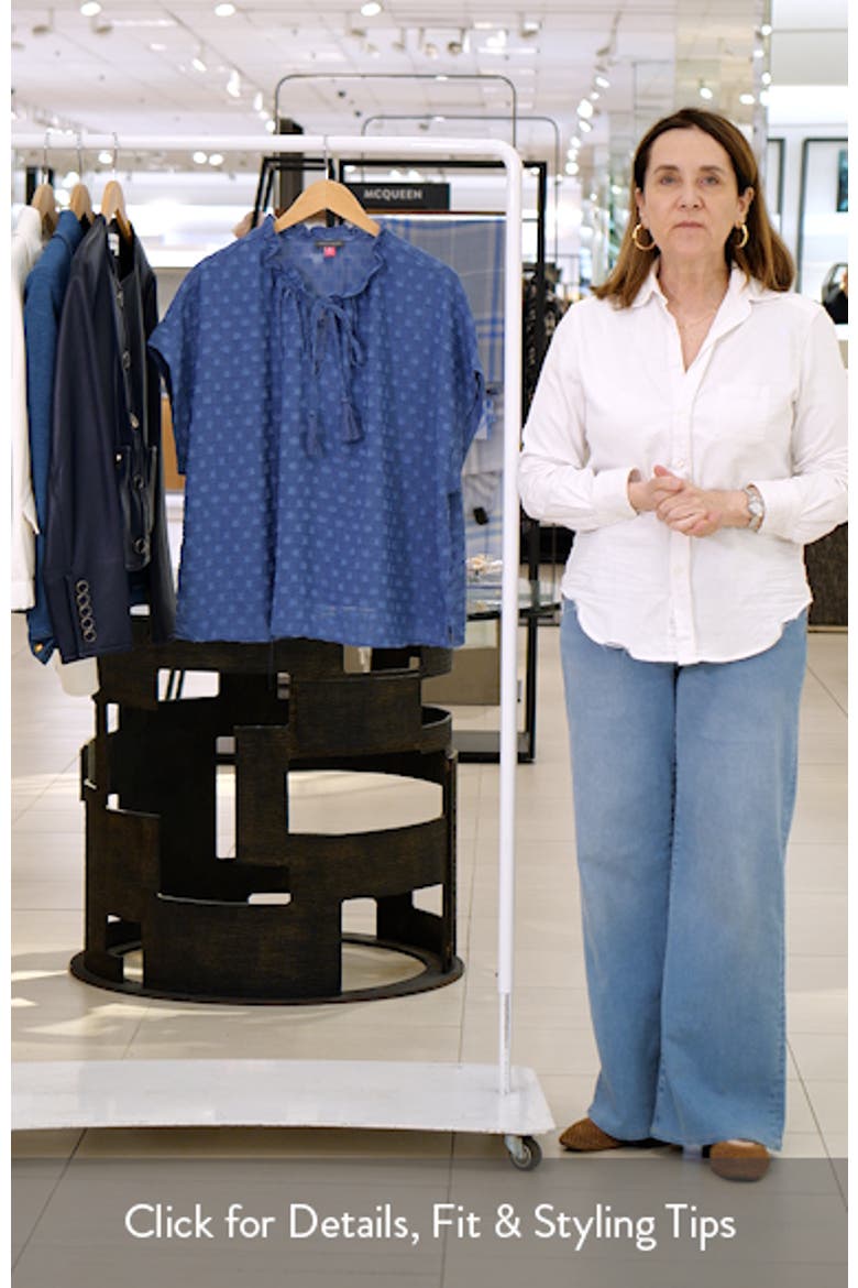 Clip Dot Tie Neck Top video