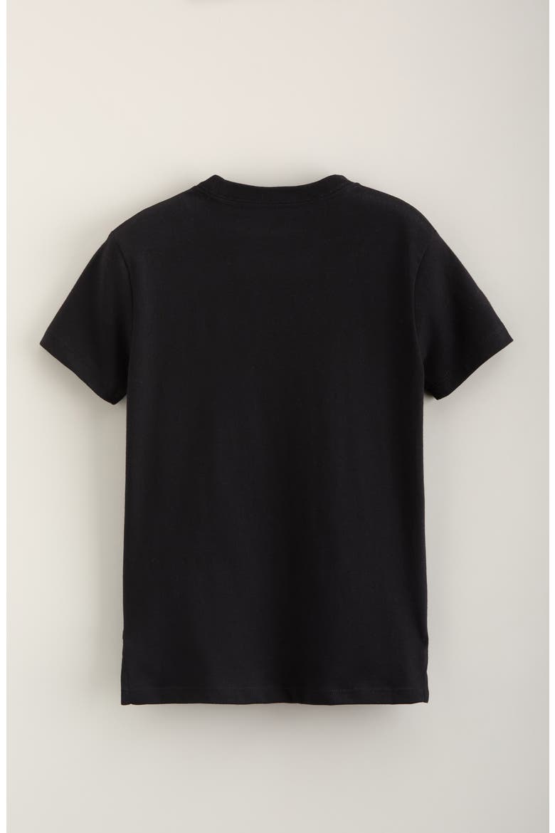 Kids' Graphic T-Shirt, Alternate, color, BLACK- WHITE RIB CAGE