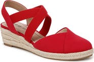 LifeStride Kimball Slingback Espadrille Platform Wedge