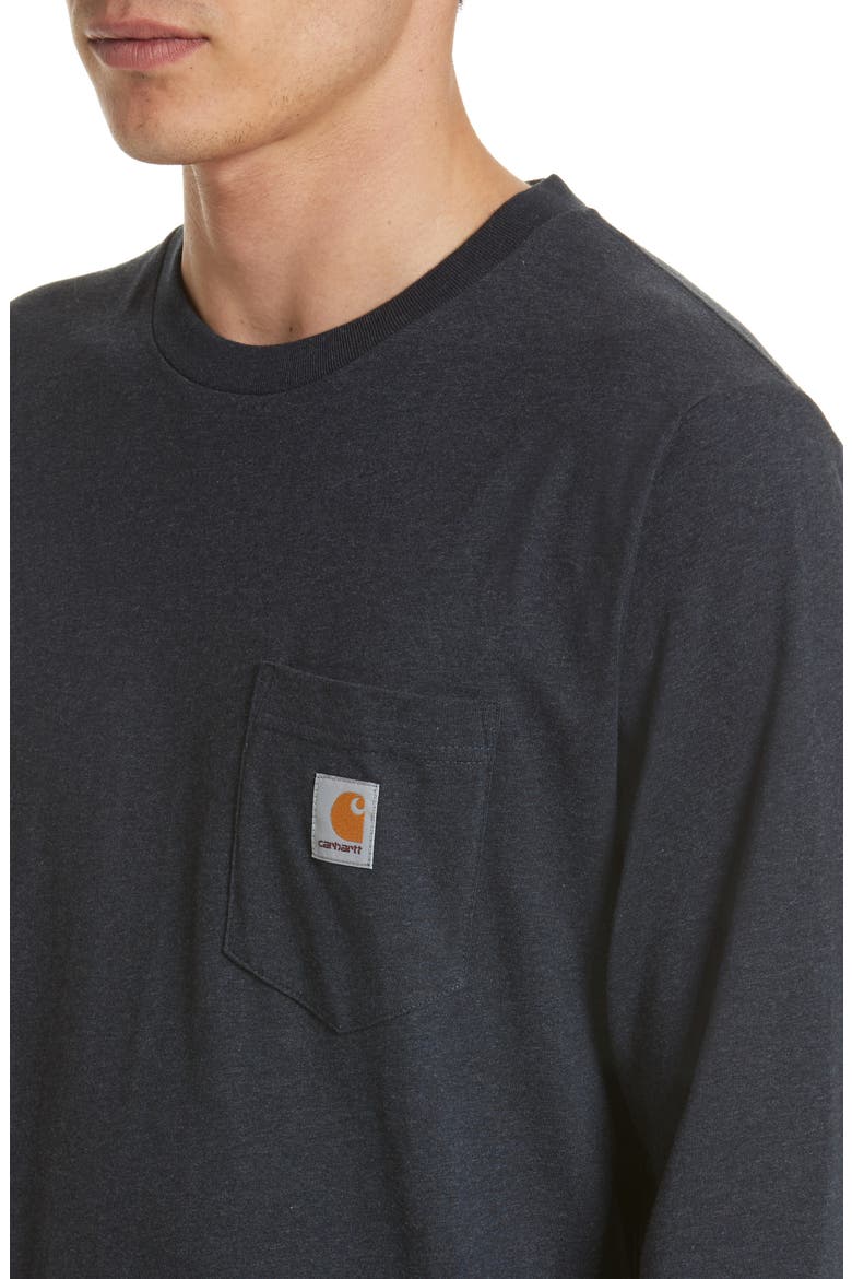 Pocket T-Shirt, Alternate, color, DARK NAVY HEATHER