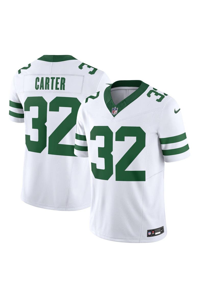 Men's Nike Michael Carter White New York Jets Vapor F.U.S.E. Limited Jersey, Main, color, White