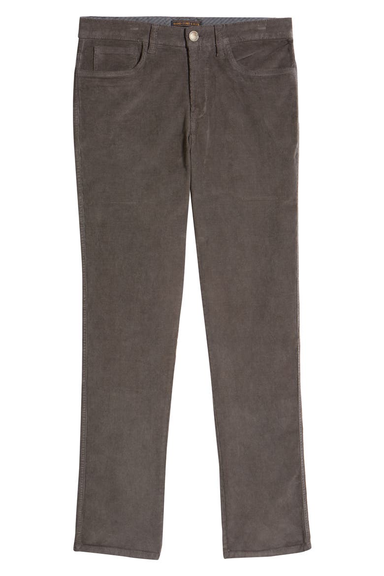 Stretch Corduroy Five Pocket Pants, Alternate, color, CHARCOAL