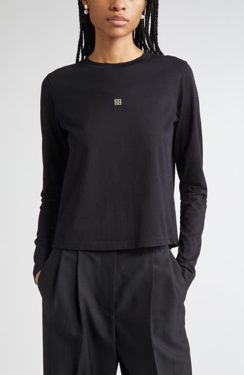 Givenchy 4G Embellished Back Bow Long Sleeve T-Shirt in Black  product