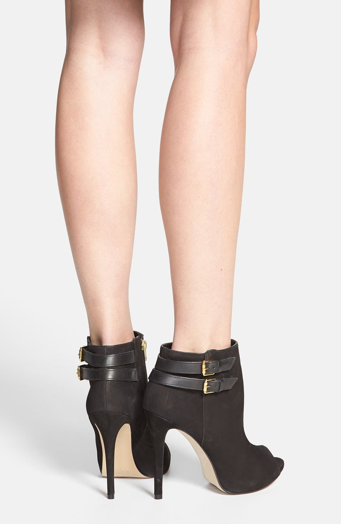 'Amberr' Bootie, Alternate, color, BLACK NUBUCK