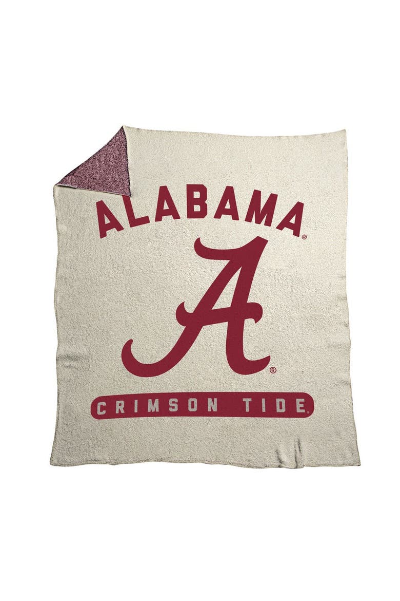 Alabama Crimson Tide 50" x 60" Luxe Dreams Throw Blanket, Main, color, Oatmeal
