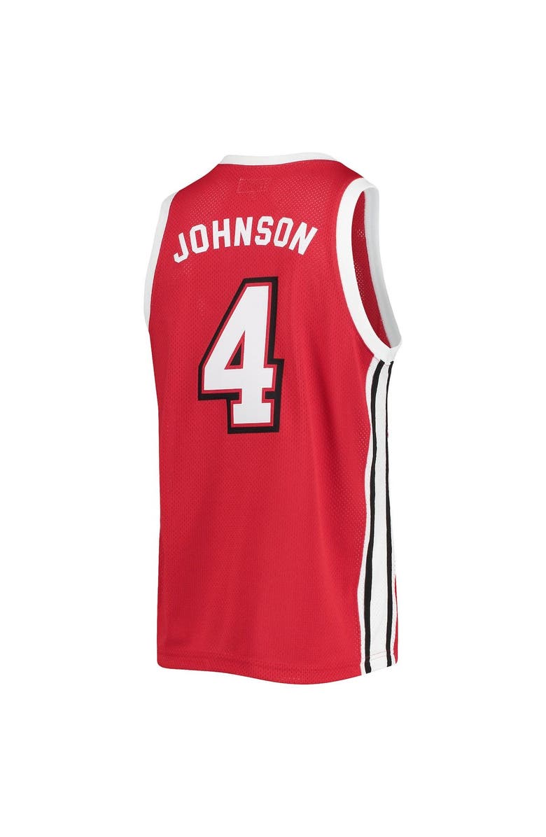 Retro Brand Men's Original Retro Brand Larry Johnson Red UNLV Rebels Commemorative Classic Basketball Jersey, Alternate, color,