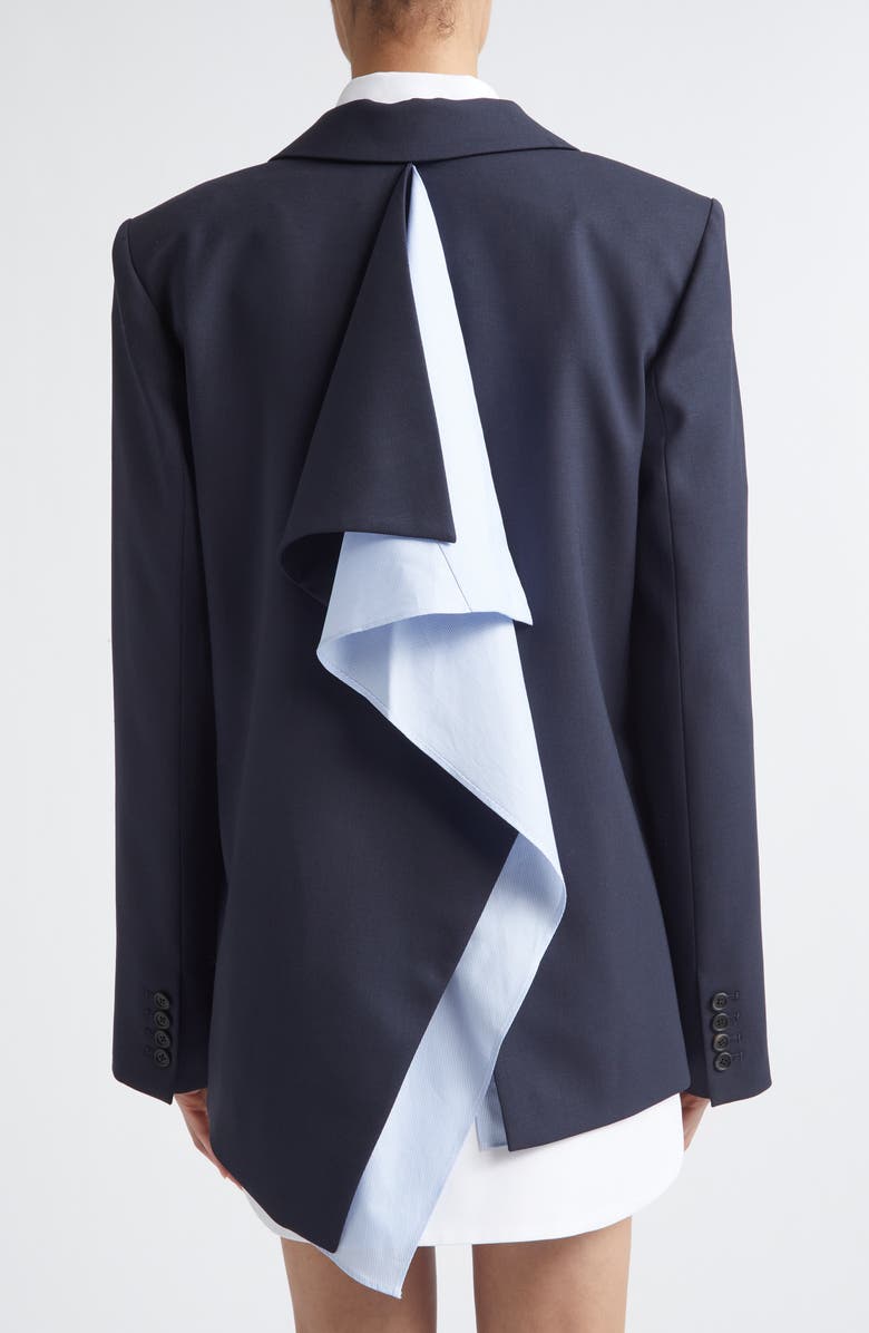 MONSE Back Cascade Blazer, Alternate, color, Midnight