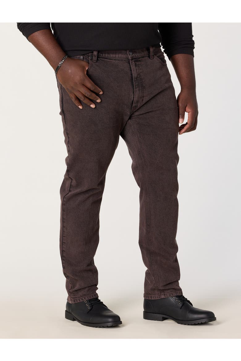 Big & Tall Overdye Tapered-Fit Jeans V2, Alternate, color, CHOCOLATE PLUM
