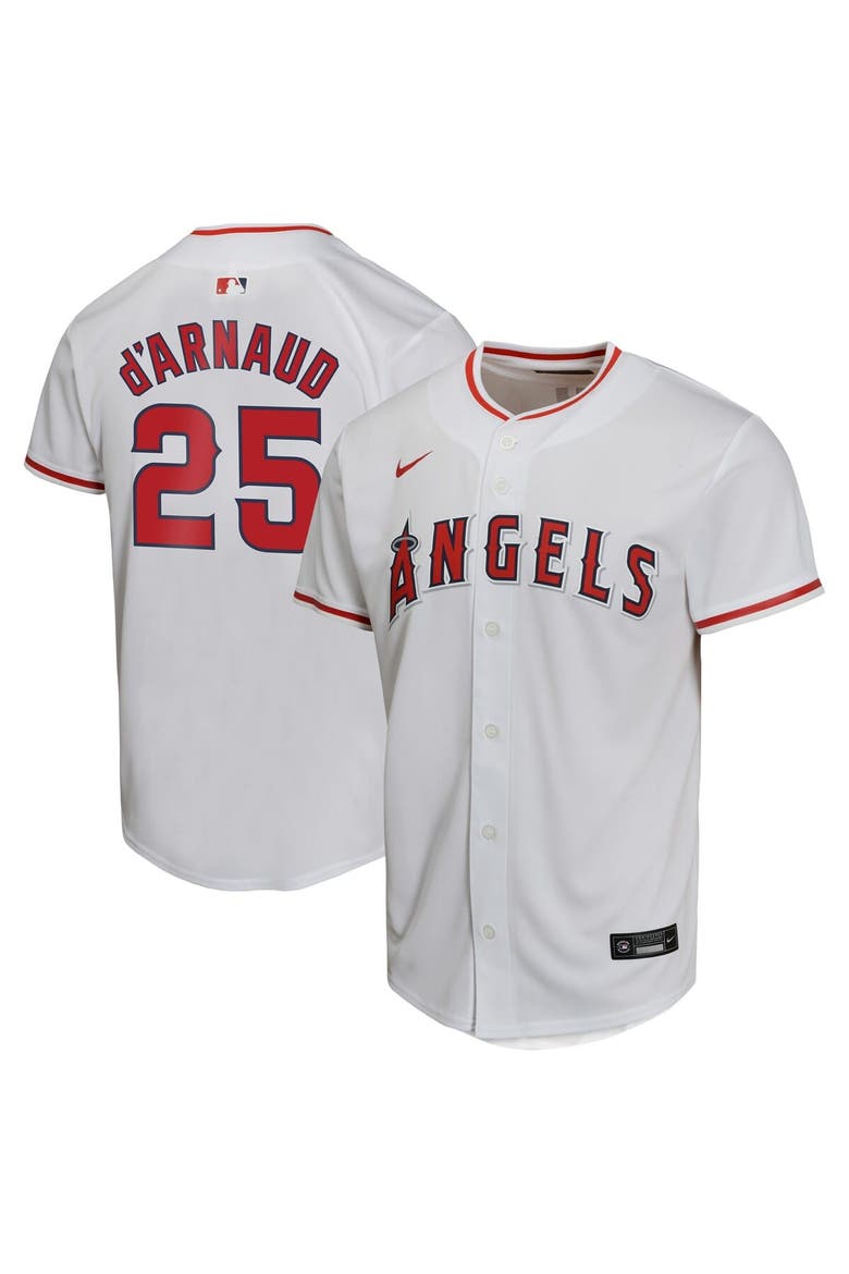 Youth Nike Travis d'Arnaud White Los Angeles Angels Home Game Player Jersey, Alternate, color, White