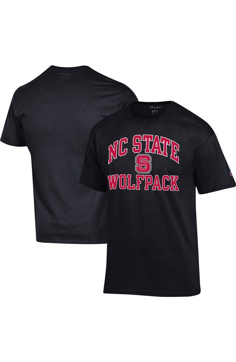 Champion Men's Champion Black NC State Wolfpack High Motor T-Shirt, Main, color, 