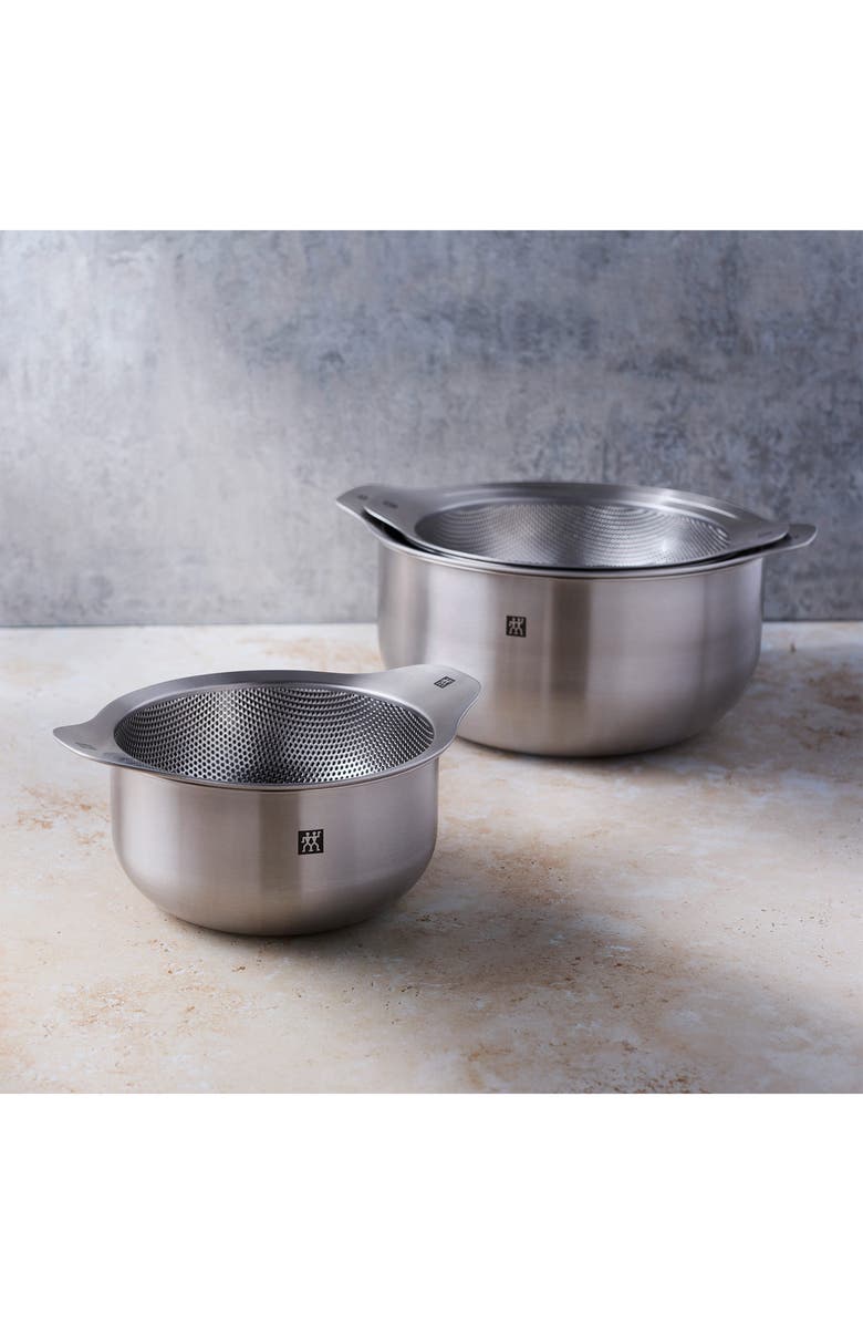 ZWILLING Prep 6-Piece Bowl & Strainer Set, Alternate, color, Stainless Steel