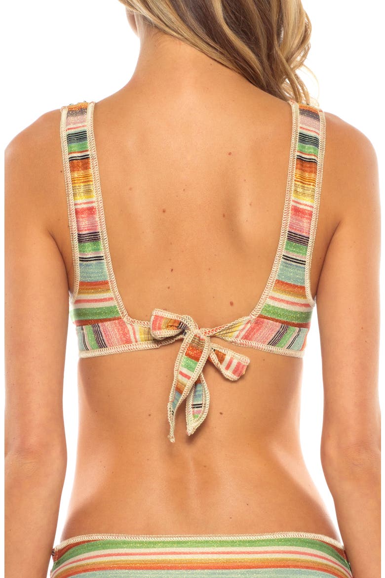 West Village Triangle Bikini Top, Alternate, color, PINK MULTI