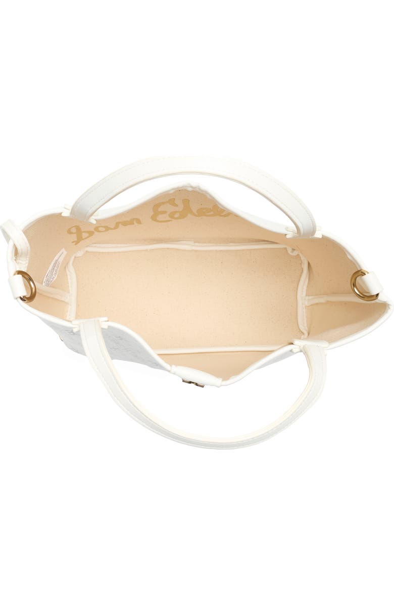 Sam Edelman Harper Mongram Mini Shopper Tote & Pouch, Alternate, color, White