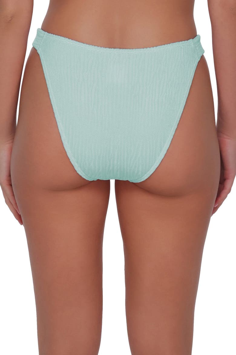 Tate Tab Side Bikini Swim Bottoms, Alternate, color, Mint Scrunch