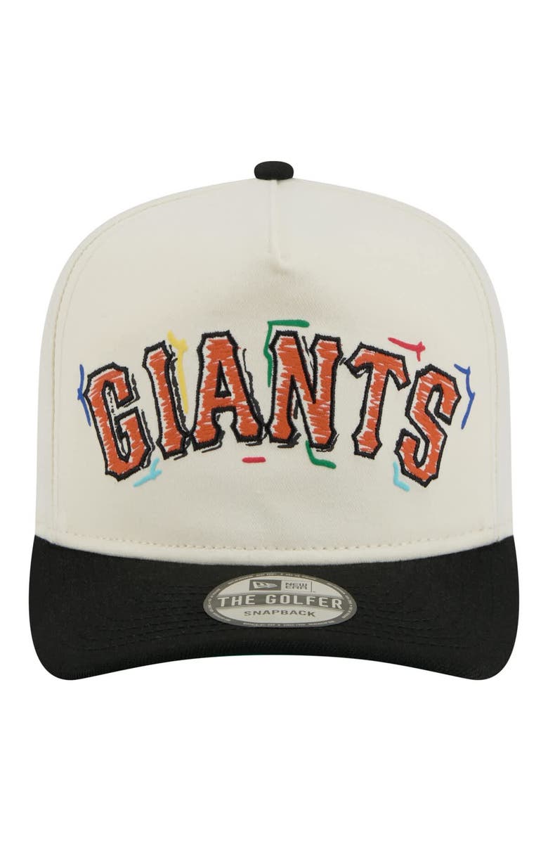 New Era Men's New Era  White San Francisco Giants Team Scribble Golfer Adjustable Hat, Alternate, color, 