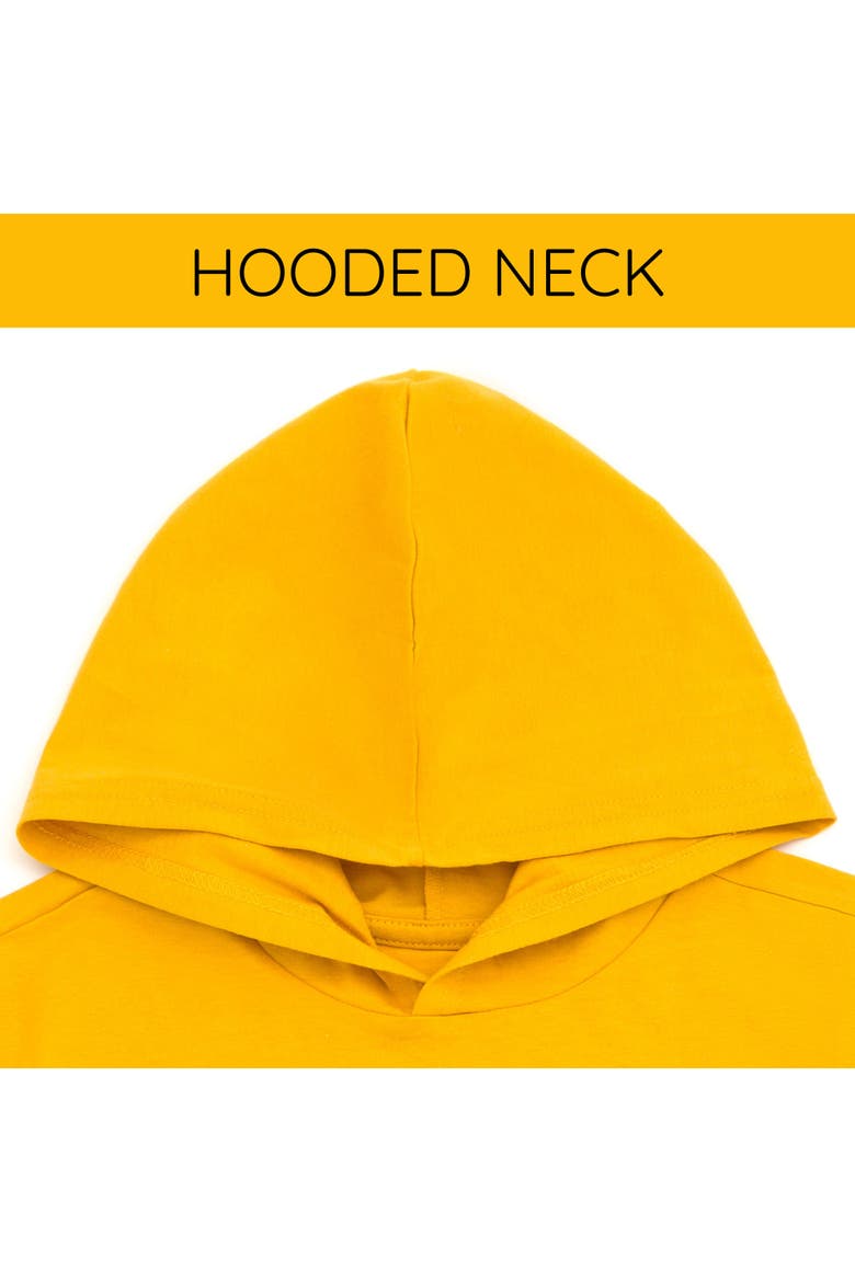 2-Piece Hooded Tee and Joggers Set, Alternate, color, Yellow Dark Gray