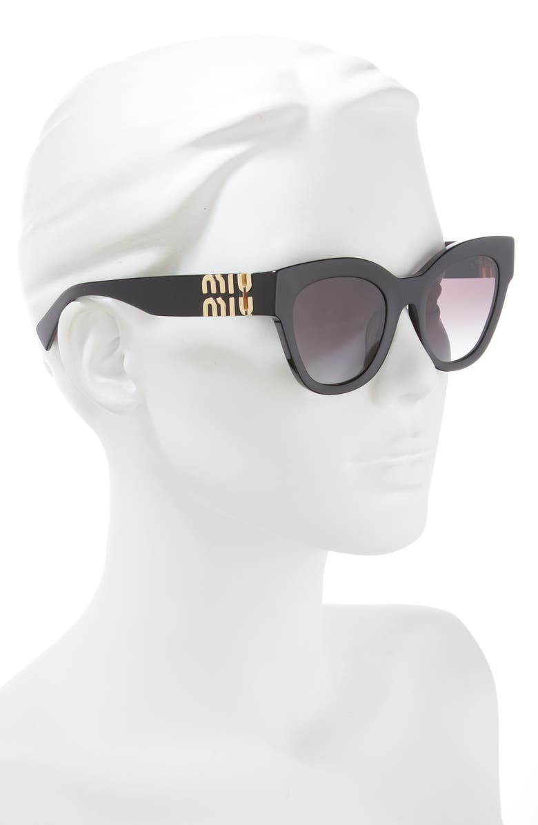 Miu Miu 51mm Gradient Square Sunglasses, Alternate, color,